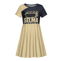 John Lewis Kid Short Sleeve Dress with Selma Bridge Graphic Civil Rights and Voting Rights Tribute - Wonder Print Shop