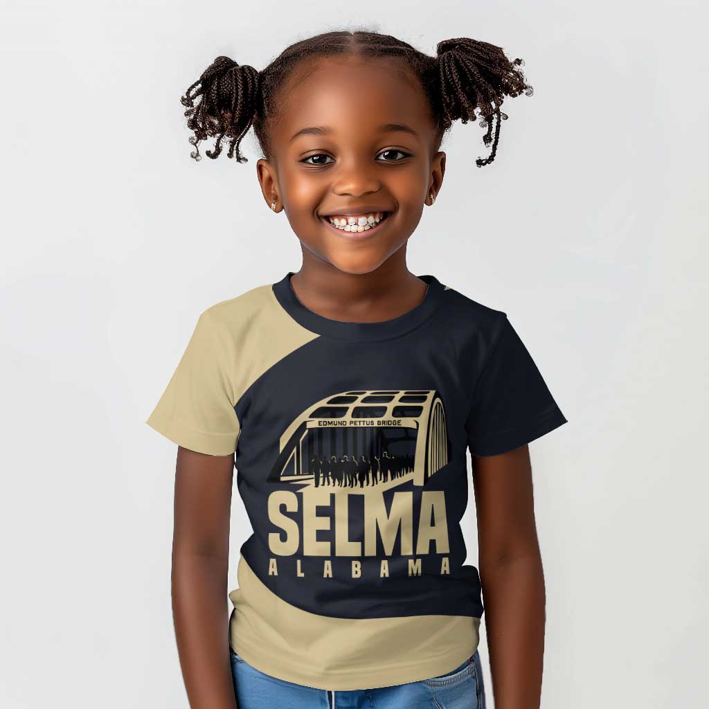 John Lewis Kid T shirt with Selma Bridge Graphic Civil Rights and Voting Rights Tribute - Wonder Print Shop