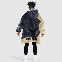 John Lewis Kid Wearable Blanket Hoodie with Selma Bridge Graphic Civil Rights and Voting Rights Tribute - Wonder Print Shop