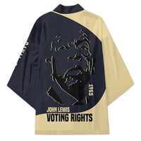 John Lewis Kimono with Selma Bridge Graphic Civil Rights and Voting Rights Tribute - Wonder Print Shop