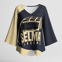 John Lewis Kimono Sleeve Blouse with Selma Bridge Graphic Civil Rights and Voting Rights Tribute - Wonder Print Shop