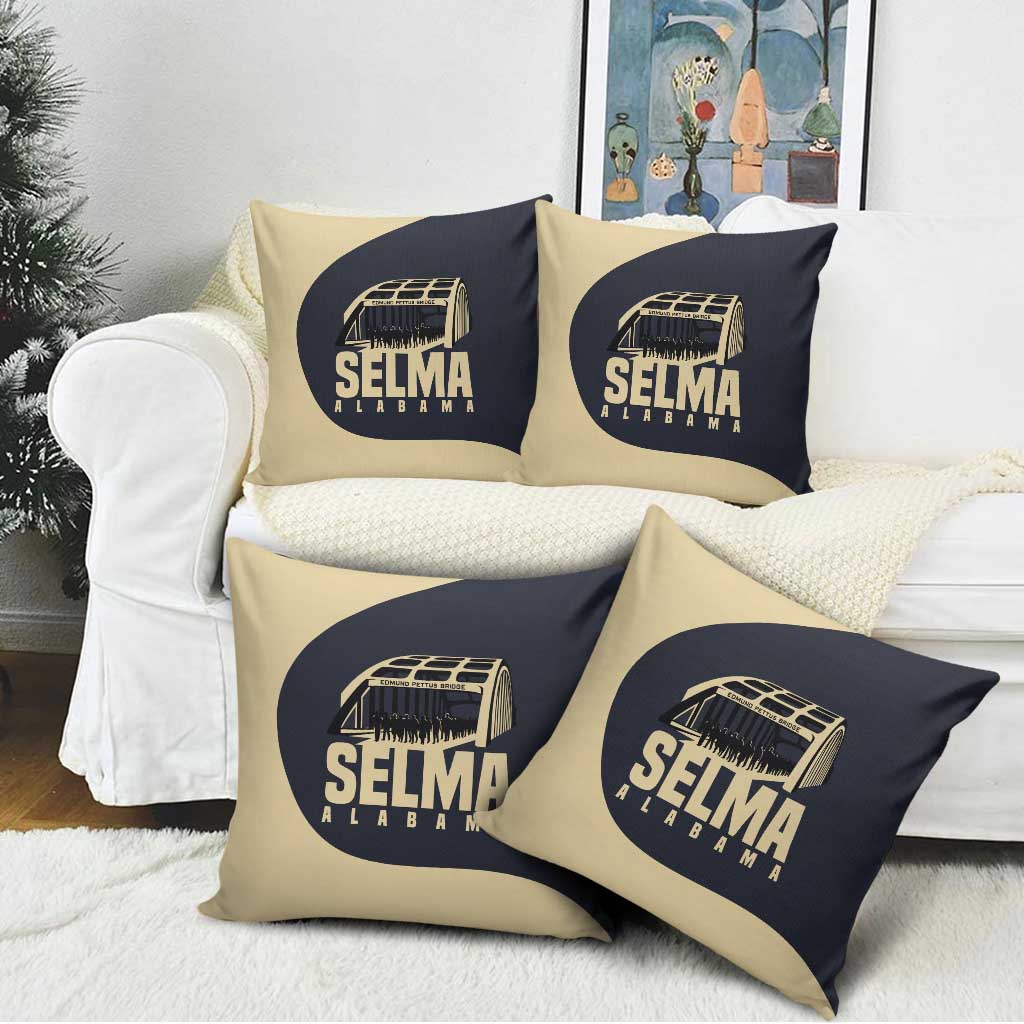 John Lewis Pillow Cover with Selma Bridge Graphic Civil Rights and Voting Rights Tribute - Wonder Print Shop