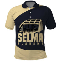 John Lewis Polo Shirt with Selma Bridge Graphic Civil Rights and Voting Rights Tribute - Wonder Print Shop