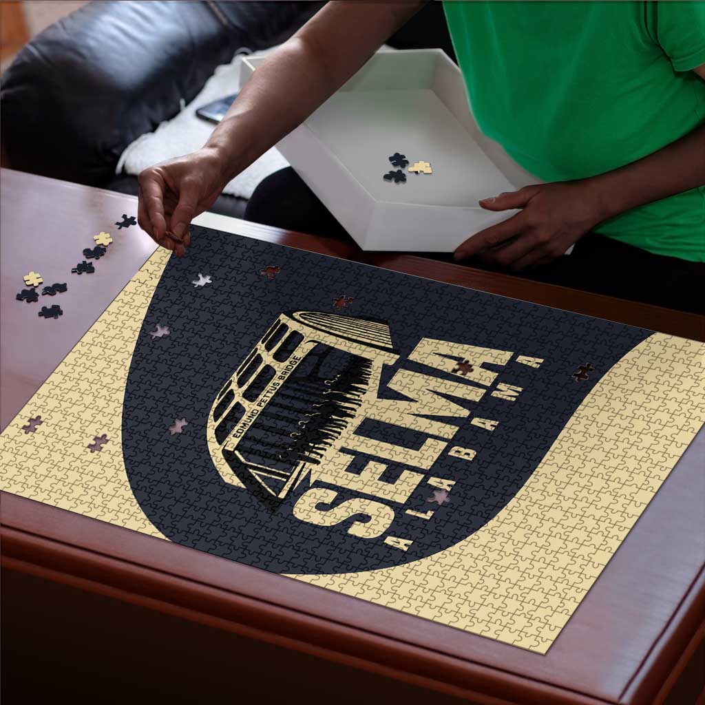 John Lewis Puzzle with Selma Bridge Graphic Civil Rights and Voting Rights Tribute - Wonder Print Shop