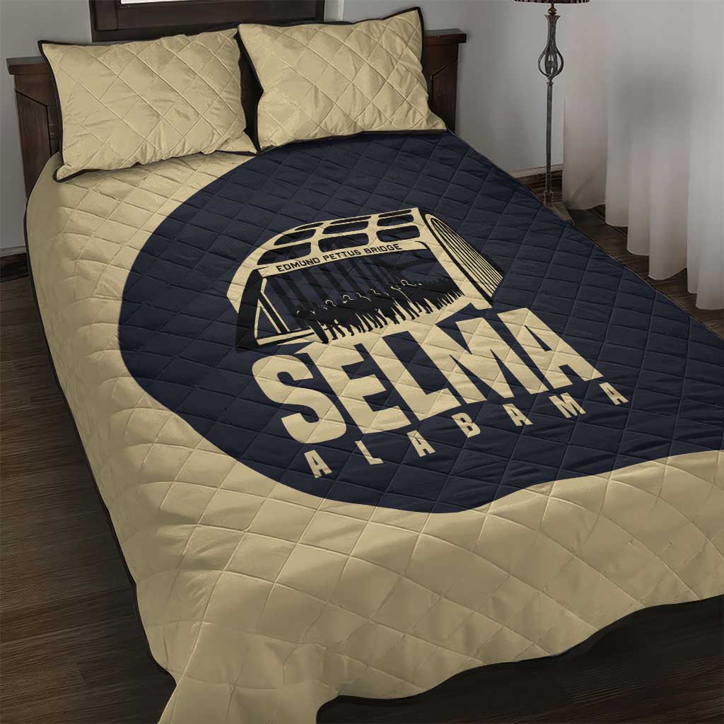 John Lewis Quilt Bed Set with Selma Bridge Graphic Civil Rights and Voting Rights Tribute - Wonder Print Shop