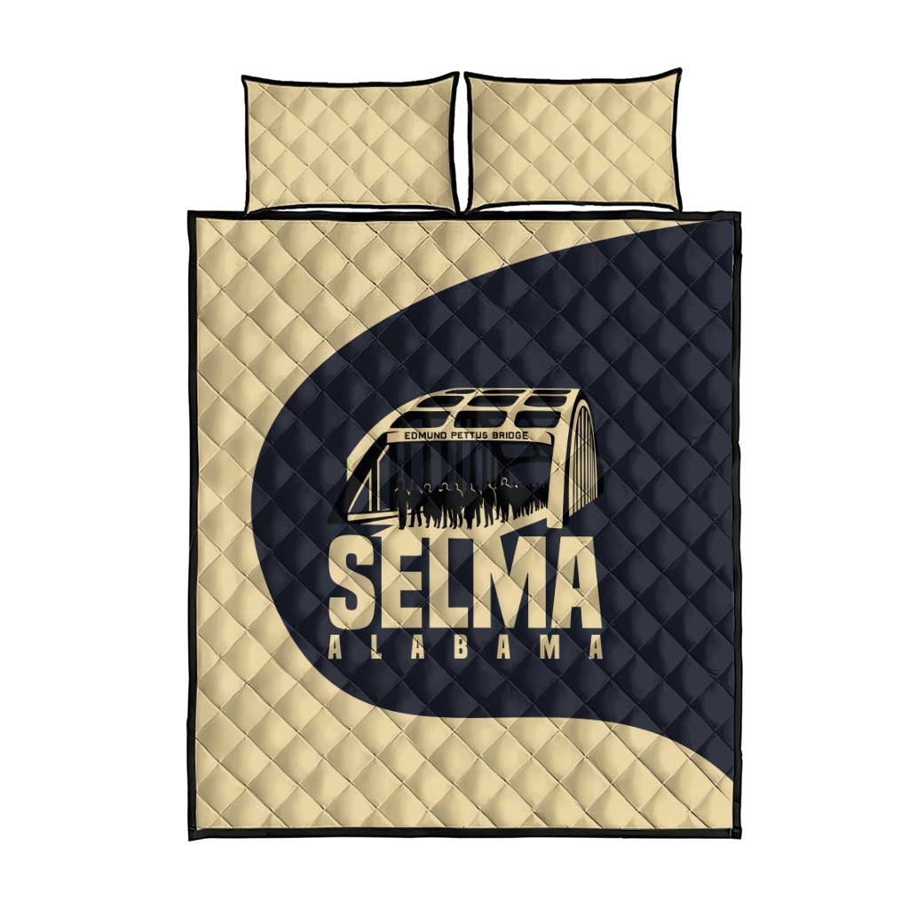 John Lewis Quilt Bed Set with Selma Bridge Graphic Civil Rights and Voting Rights Tribute - Wonder Print Shop