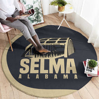 John Lewis Round Carpet with Selma Bridge Graphic Civil Rights and Voting Rights Tribute - Wonder Print Shop