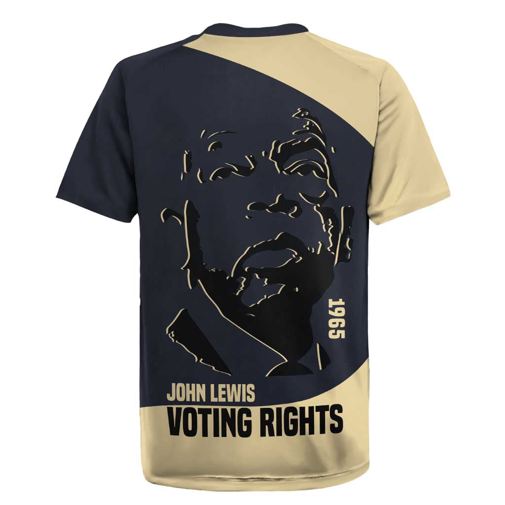 John Lewis Rugby Jersey with Selma Bridge Graphic Civil Rights and Voting Rights Tribute - Wonder Print Shop