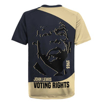 John Lewis Rugby Jersey with Selma Bridge Graphic Civil Rights and Voting Rights Tribute - Wonder Print Shop