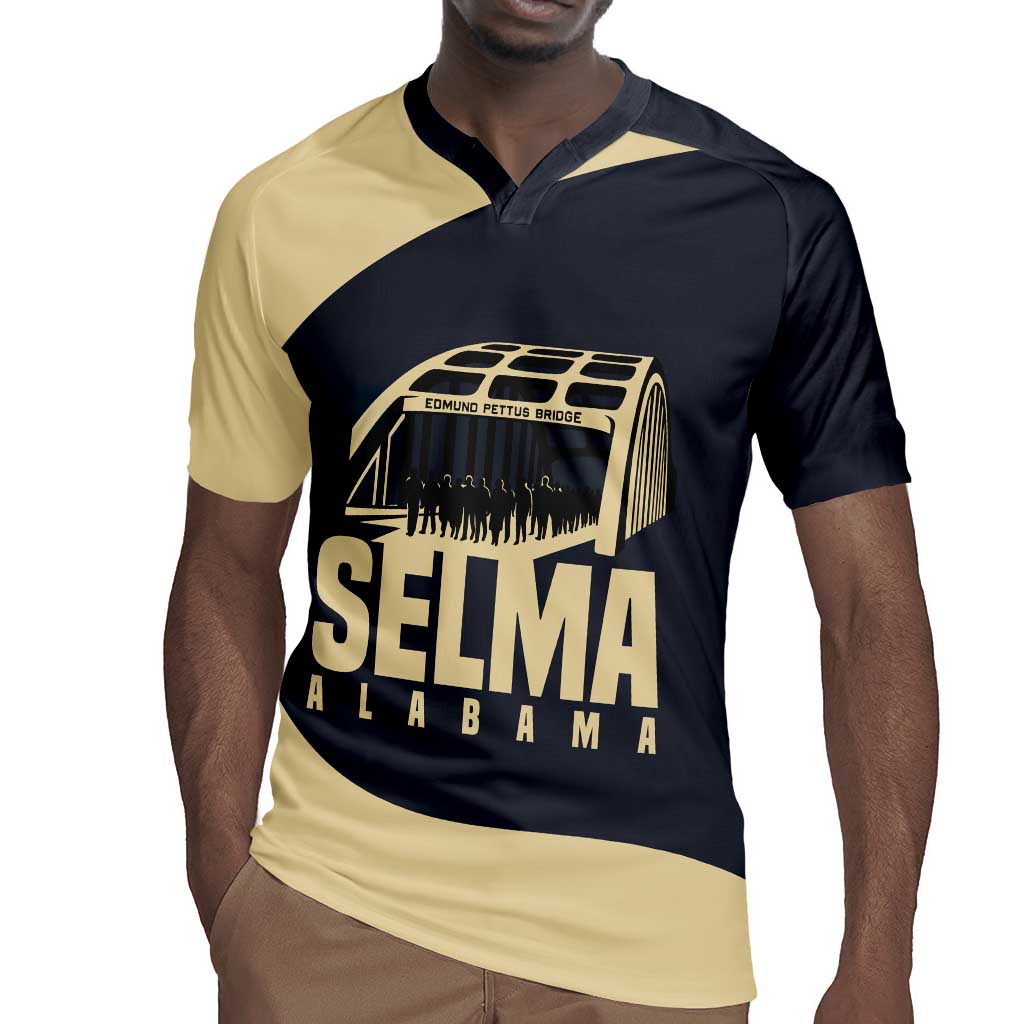 John Lewis Rugby Jersey with Selma Bridge Graphic Civil Rights and Voting Rights Tribute - Wonder Print Shop