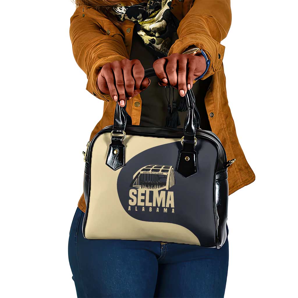 John Lewis Shoulder Handbag with Selma Bridge Graphic Civil Rights and Voting Rights Tribute - Wonder Print Shop