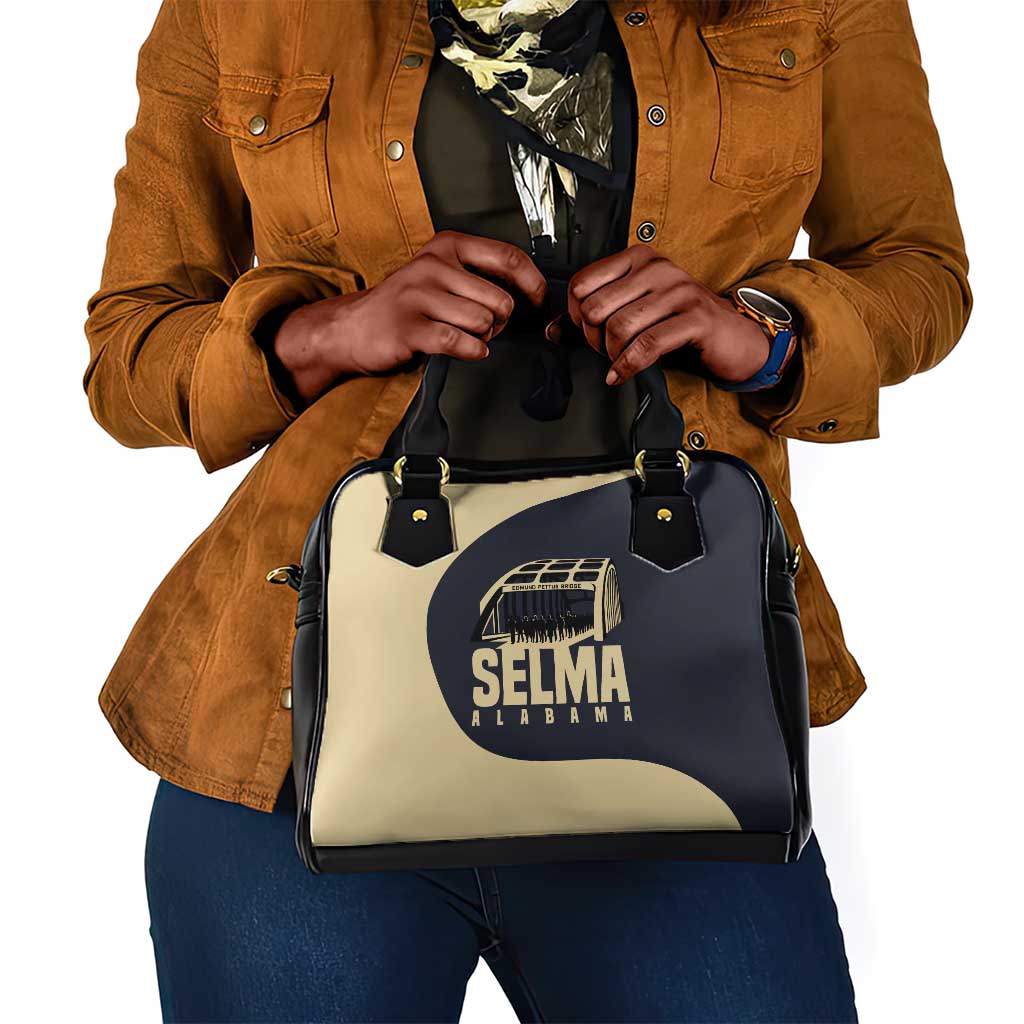 John Lewis Shoulder Handbag with Selma Bridge Graphic Civil Rights and Voting Rights Tribute - Wonder Print Shop