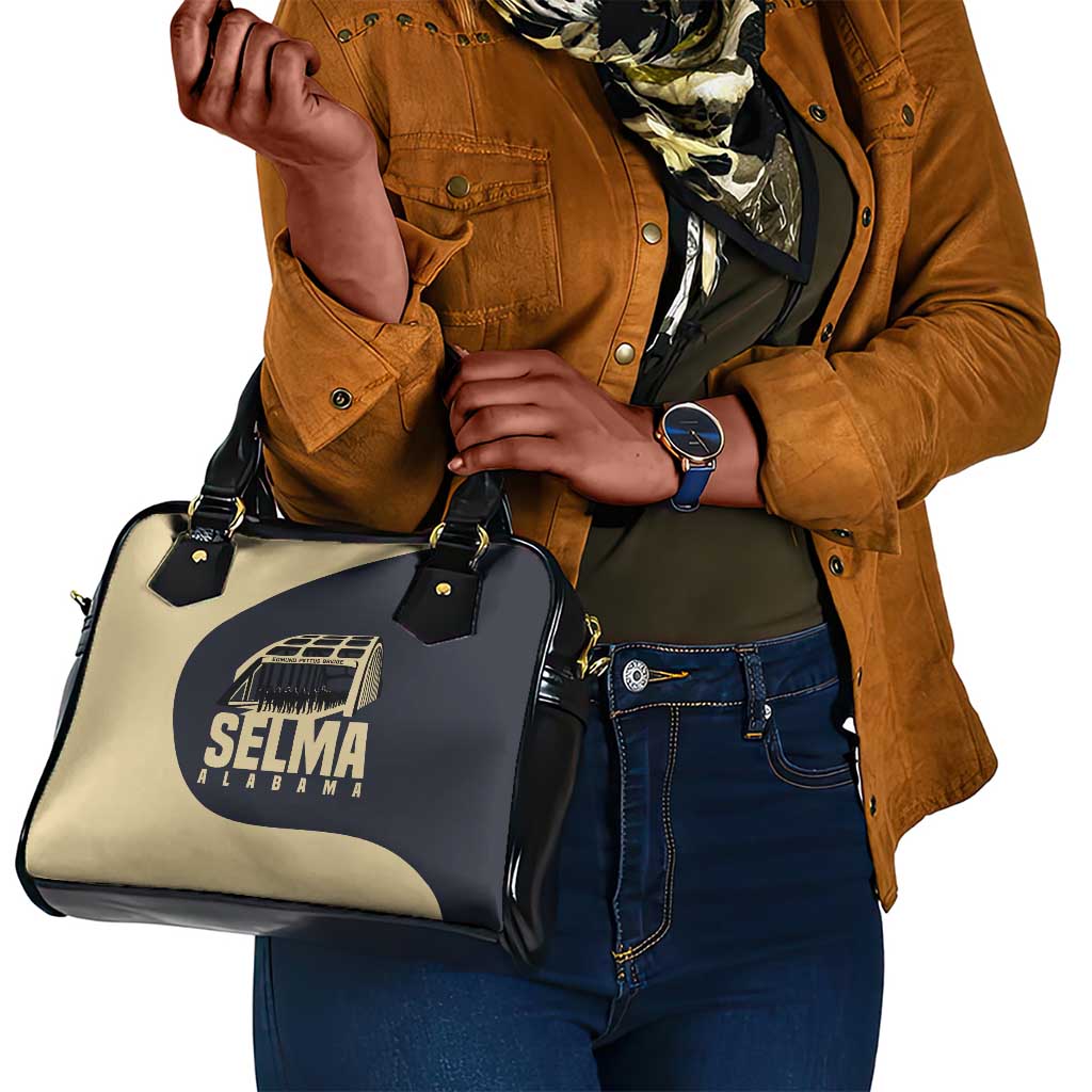 John Lewis Shoulder Handbag with Selma Bridge Graphic Civil Rights and Voting Rights Tribute - Wonder Print Shop