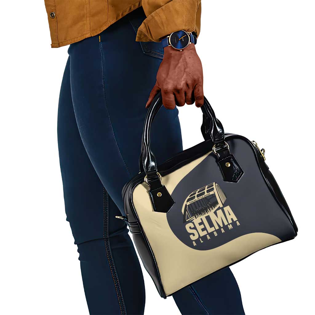 John Lewis Shoulder Handbag with Selma Bridge Graphic Civil Rights and Voting Rights Tribute - Wonder Print Shop