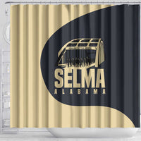 John Lewis Shower Curtain with Selma Bridge Graphic Civil Rights and Voting Rights Tribute - Wonder Print Shop