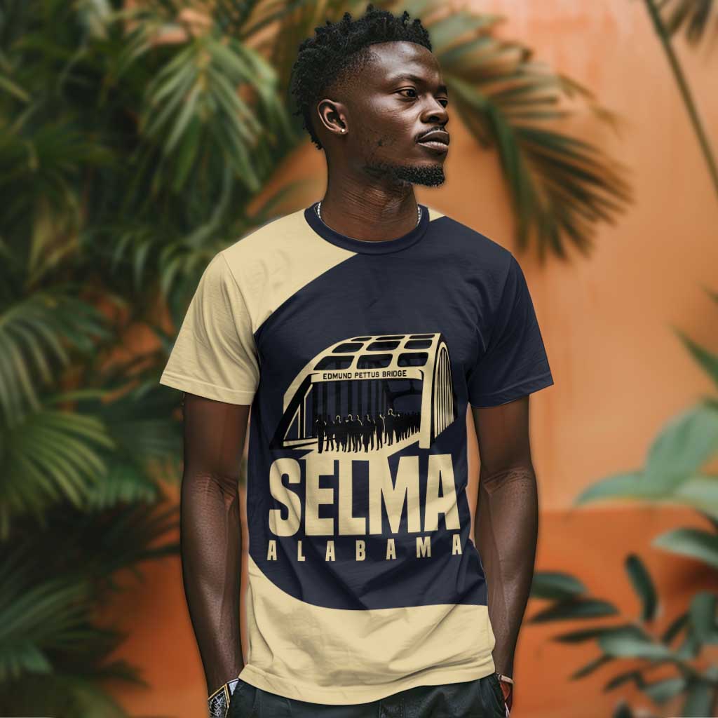 John Lewis T shirt with Selma Bridge Graphic Civil Rights and Voting Rights Tribute - Wonder Print Shop
