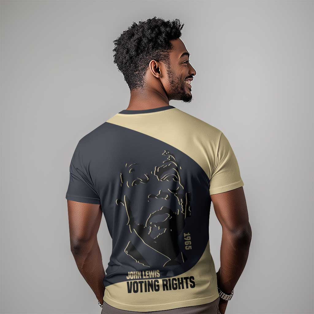 John Lewis T shirt with Selma Bridge Graphic Civil Rights and Voting Rights Tribute - Wonder Print Shop