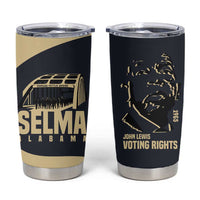 John Lewis Tumbler Cup with Selma Bridge Graphic Civil Rights and Voting Rights Tribute - Wonder Print Shop