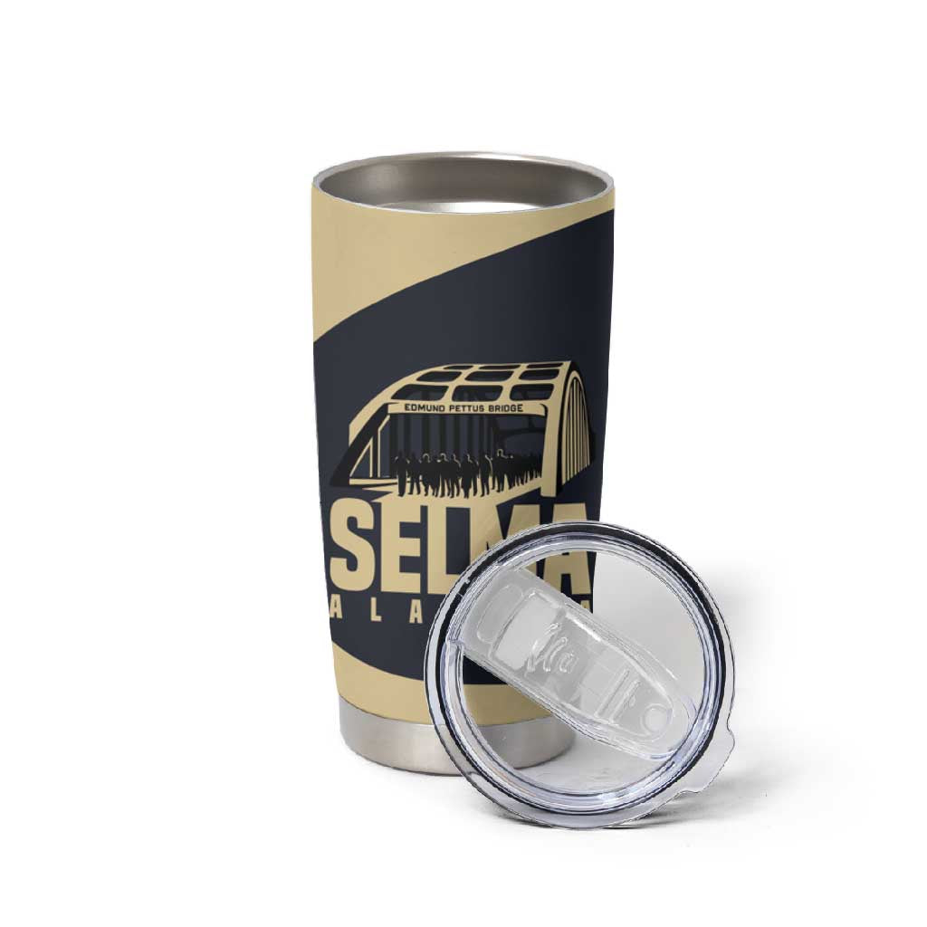 John Lewis Tumbler Cup with Selma Bridge Graphic Civil Rights and Voting Rights Tribute - Wonder Print Shop