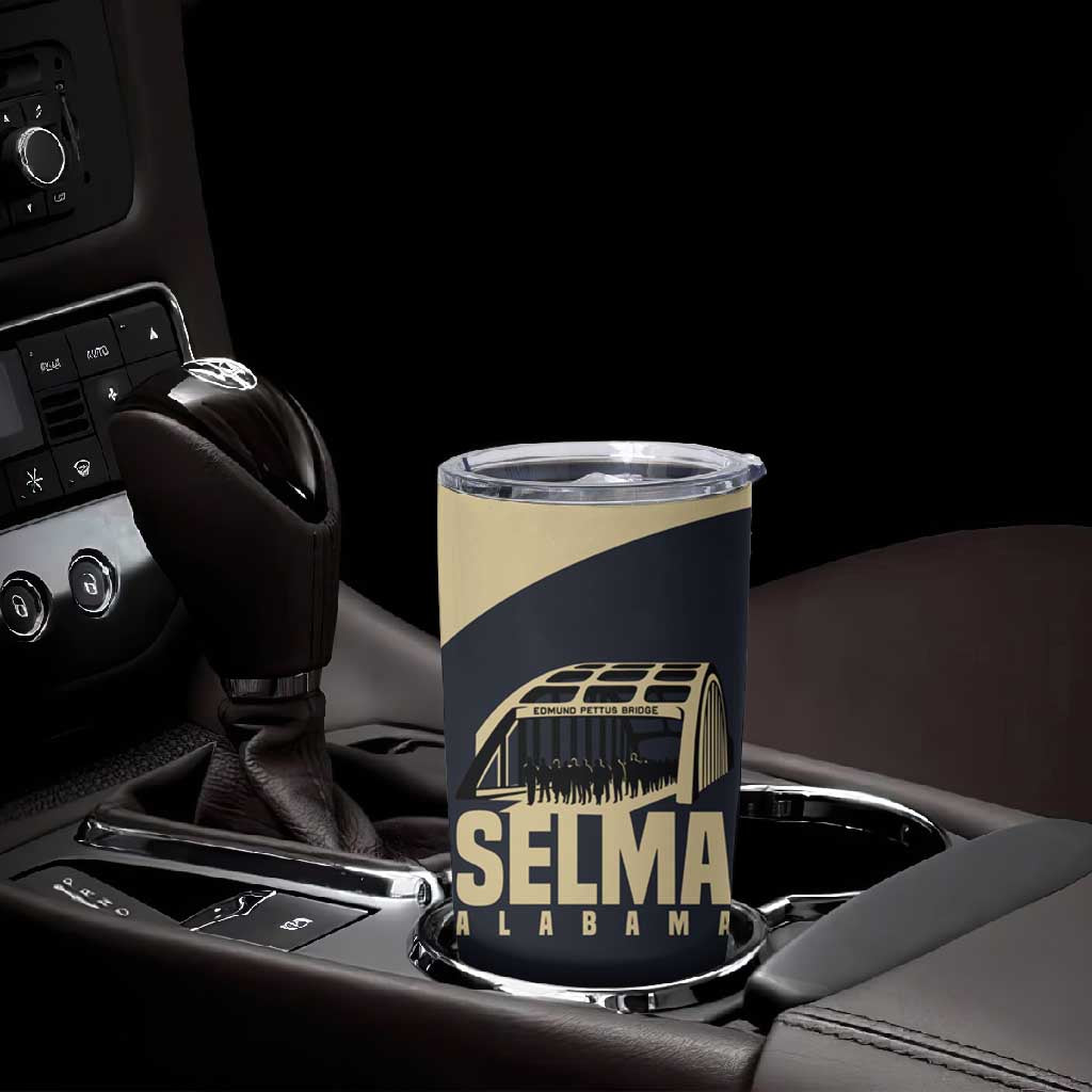 John Lewis Tumbler Cup with Selma Bridge Graphic Civil Rights and Voting Rights Tribute - Wonder Print Shop