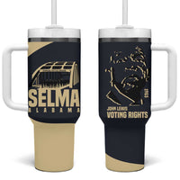 John Lewis Tumbler With Handle with Selma Bridge Graphic Civil Rights and Voting Rights Tribute - Wonder Print Shop