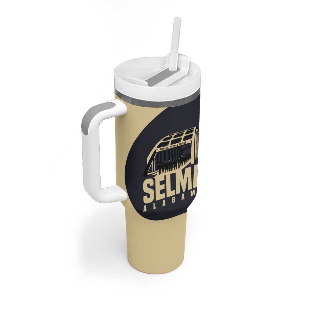 John Lewis Tumbler With Handle with Selma Bridge Graphic Civil Rights and Voting Rights Tribute - Wonder Print Shop