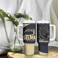 John Lewis Tumbler With Handle with Selma Bridge Graphic Civil Rights and Voting Rights Tribute - Wonder Print Shop