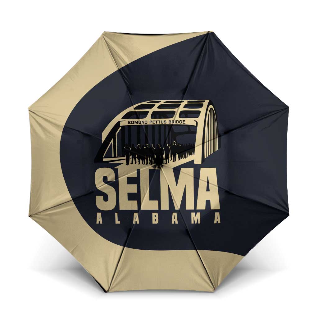 John Lewis Umbrella with Selma Bridge Graphic Civil Rights and Voting Rights Tribute - Wonder Print Shop