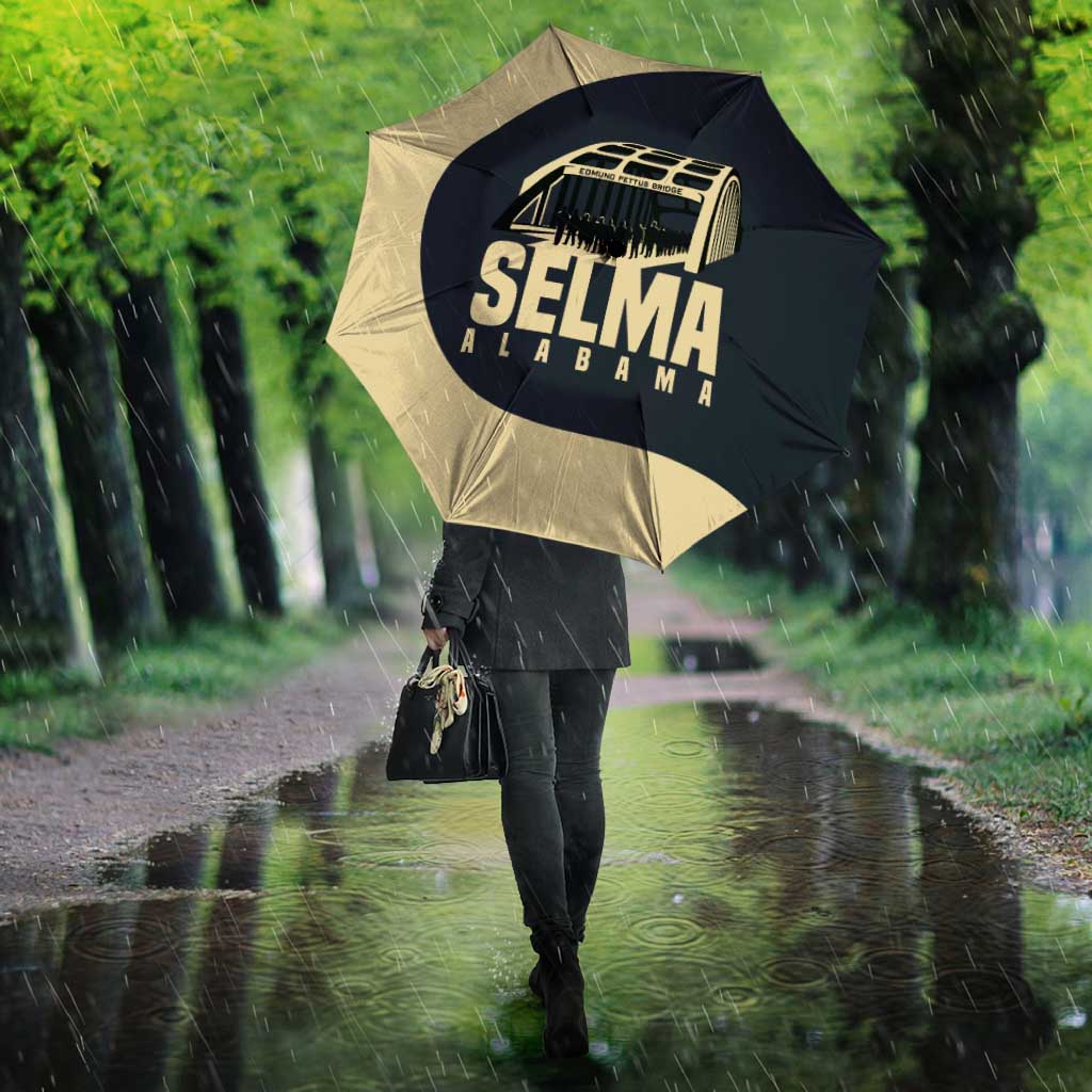 John Lewis Umbrella with Selma Bridge Graphic Civil Rights and Voting Rights Tribute - Wonder Print Shop