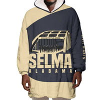 John Lewis Wearable Blanket Hoodie with Selma Bridge Graphic Civil Rights and Voting Rights Tribute - Wonder Print Shop