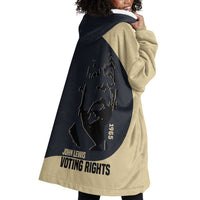 John Lewis Wearable Blanket Hoodie with Selma Bridge Graphic Civil Rights and Voting Rights Tribute - Wonder Print Shop