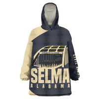 John Lewis Wearable Blanket Hoodie with Selma Bridge Graphic Civil Rights and Voting Rights Tribute - Wonder Print Shop