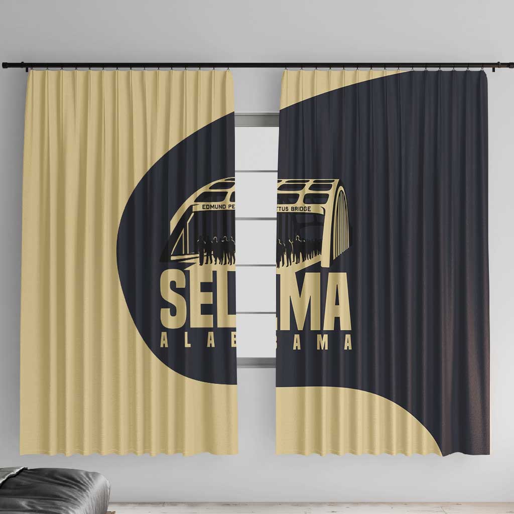 John Lewis Window Curtain with Selma Bridge Graphic Civil Rights and Voting Rights Tribute - Wonder Print Shop