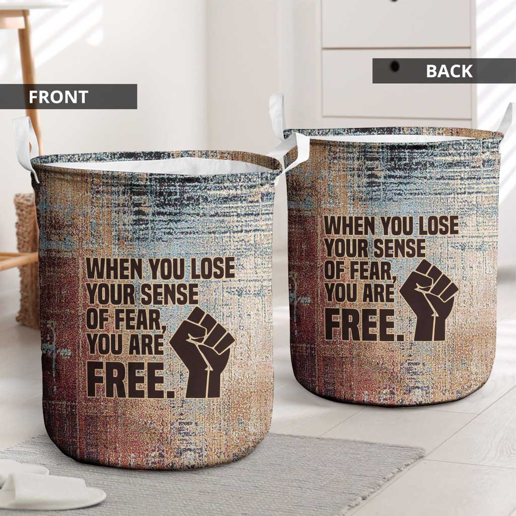 John Lewis Laundry Basket with Freedom Quote Graphic Civil Rights and Legacy Tribute - Wonder Print Shop