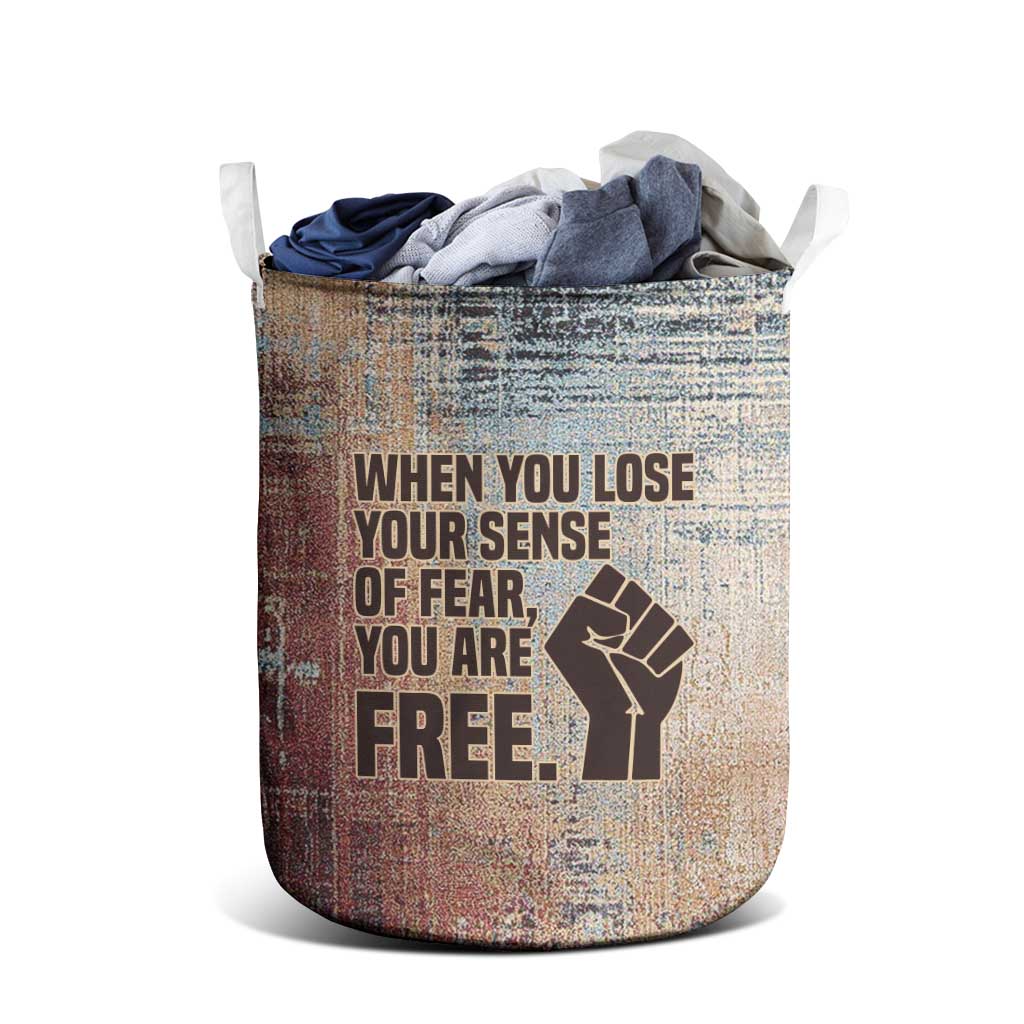 John Lewis Laundry Basket with Freedom Quote Graphic Civil Rights and Legacy Tribute - Wonder Print Shop
