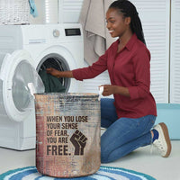 John Lewis Laundry Basket with Freedom Quote Graphic Civil Rights and Legacy Tribute - Wonder Print Shop