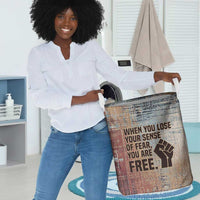 John Lewis Laundry Basket with Freedom Quote Graphic Civil Rights and Legacy Tribute - Wonder Print Shop
