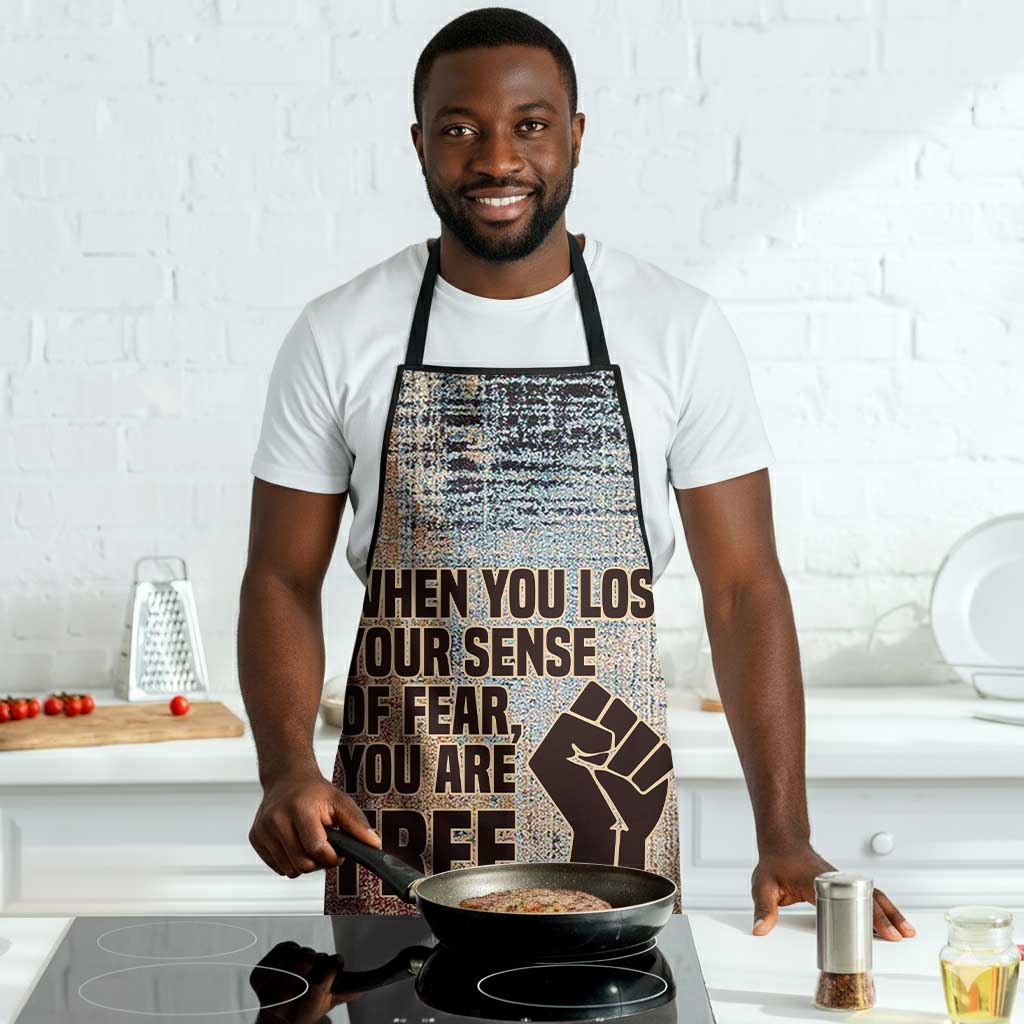 John Lewis Apron with Freedom Quote Graphic Civil Rights and Legacy Tribute - Wonder Print Shop