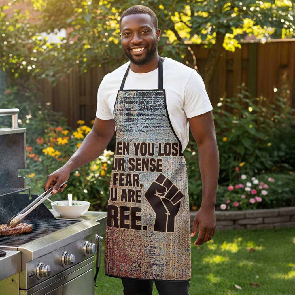 John Lewis Apron with Freedom Quote Graphic Civil Rights and Legacy Tribute - Wonder Print Shop