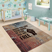 John Lewis Area Rug with Freedom Quote Graphic Civil Rights and Legacy Tribute - Wonder Print Shop