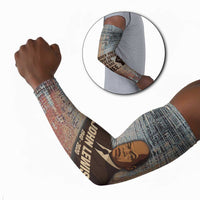 John Lewis Arm Sleeves with Freedom Quote Graphic Civil Rights and Legacy Tribute - Wonder Print Shop