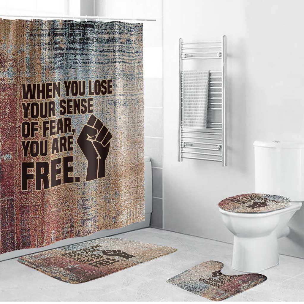 John Lewis Bathroom Set with Freedom Quote Graphic Civil Rights and Legacy Tribute - Wonder Print Shop