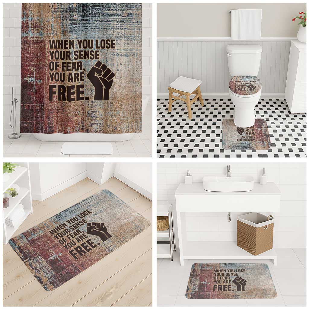 John Lewis Bathroom Set with Freedom Quote Graphic Civil Rights and Legacy Tribute - Wonder Print Shop