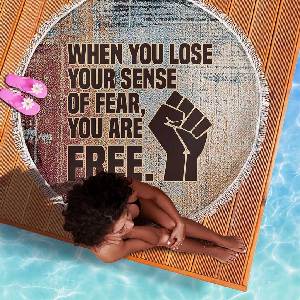 John Lewis Beach Blanket with Freedom Quote Graphic Civil Rights and Legacy Tribute - Wonder Print Shop