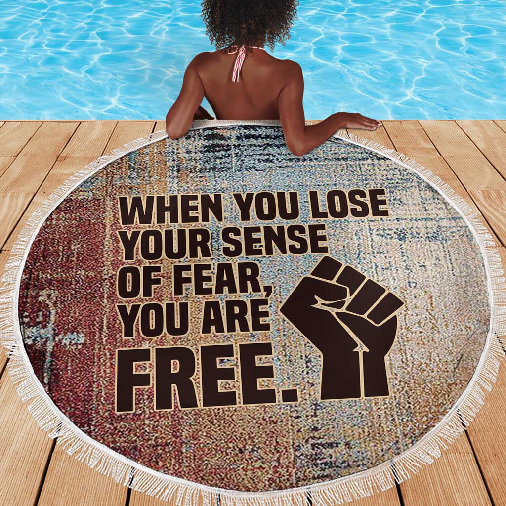 John Lewis Beach Blanket with Freedom Quote Graphic Civil Rights and Legacy Tribute - Wonder Print Shop