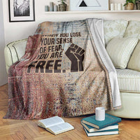 John Lewis Blanket with Freedom Quote Graphic Civil Rights and Legacy Tribute - Wonder Print Shop