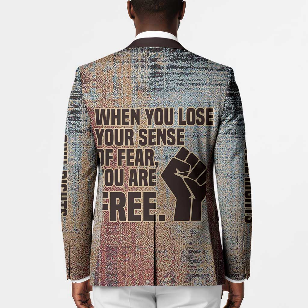 John Lewis Blazer with Freedom Quote Graphic Civil Rights and Legacy Tribute - Wonder Print Shop