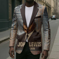 John Lewis Blazer with Freedom Quote Graphic Civil Rights and Legacy Tribute - Wonder Print Shop