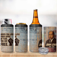John Lewis 4 in 1 Can Cooler Tumbler with Freedom Quote Graphic Civil Rights and Legacy Tribute - Wonder Print Shop