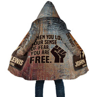 John Lewis Cloak with Freedom Quote Graphic Civil Rights and Legacy Tribute - Wonder Print Shop